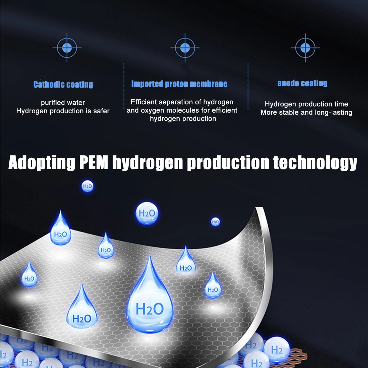 H60 6000PPB Intelligent Hydrogen Rich Water Bottle