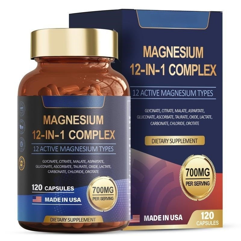 Magnesium Complex 12-in-1 Dietary Supplement Capsules