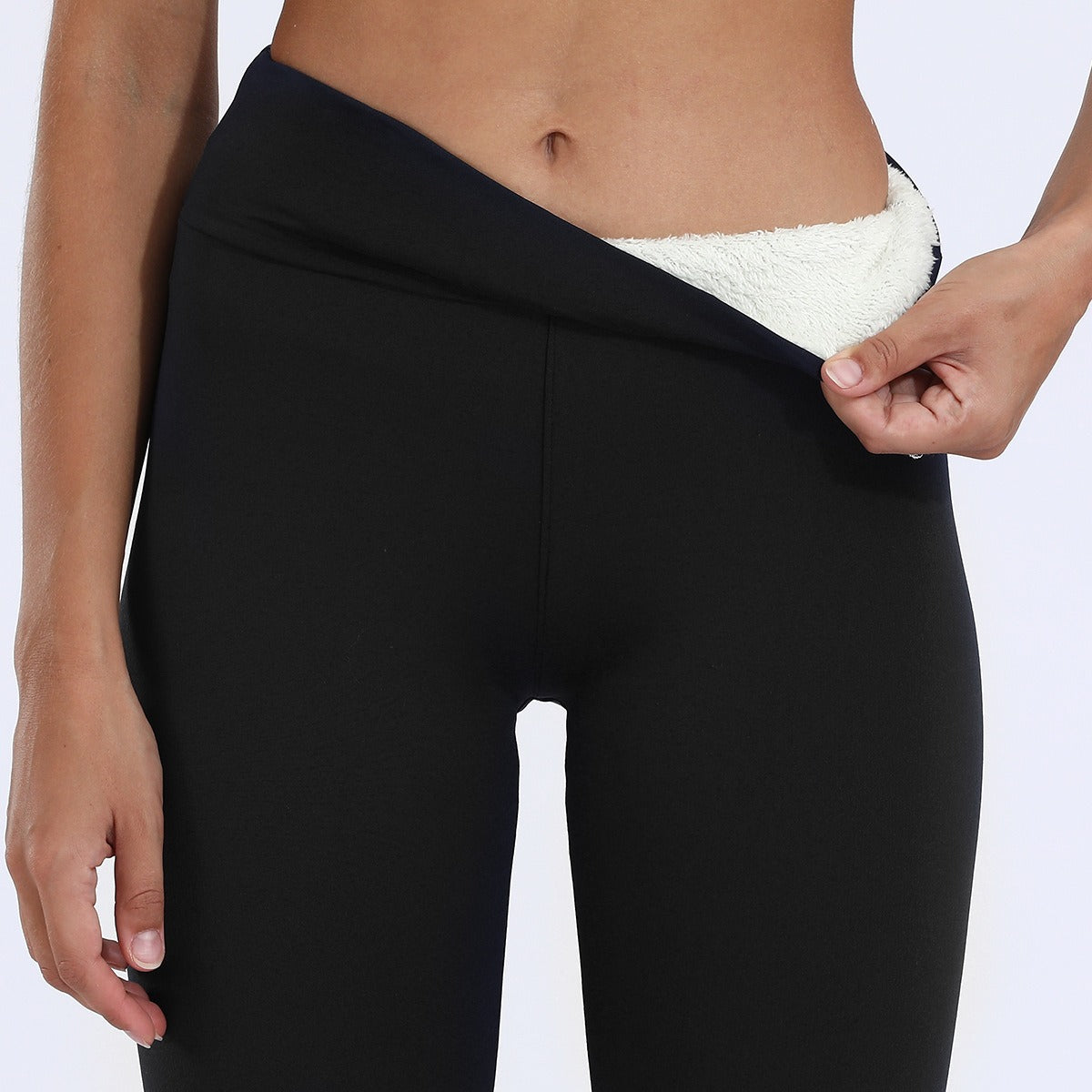 Velvet Tight Thermal Pants Autumn And Winter Models Lamb's Wool Thickened