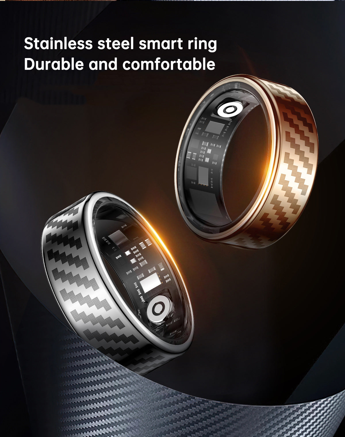 Smart Ring for for measuring Heart Rate, Blood, Oxygen, Sleep, HRV, Stress Test Intelligent Finger Ring
